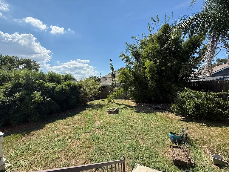 huge backyard
