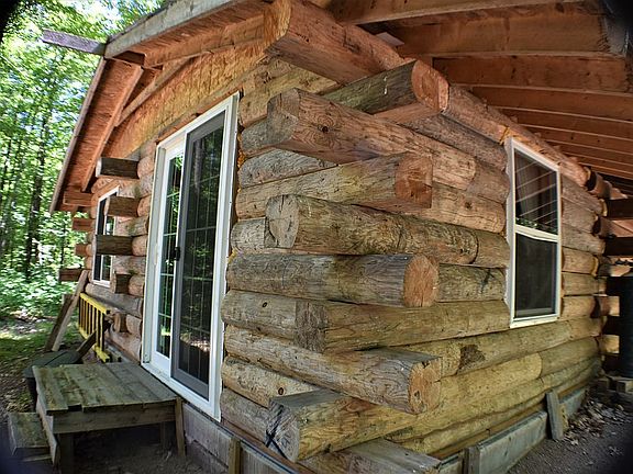 Patio door/back of cabin