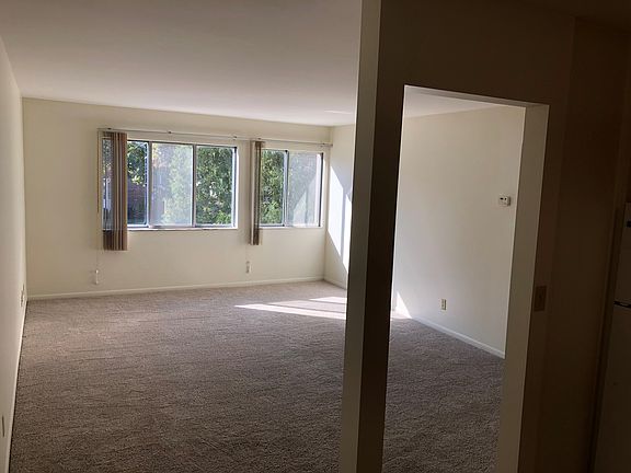 View of living room from the entry door.