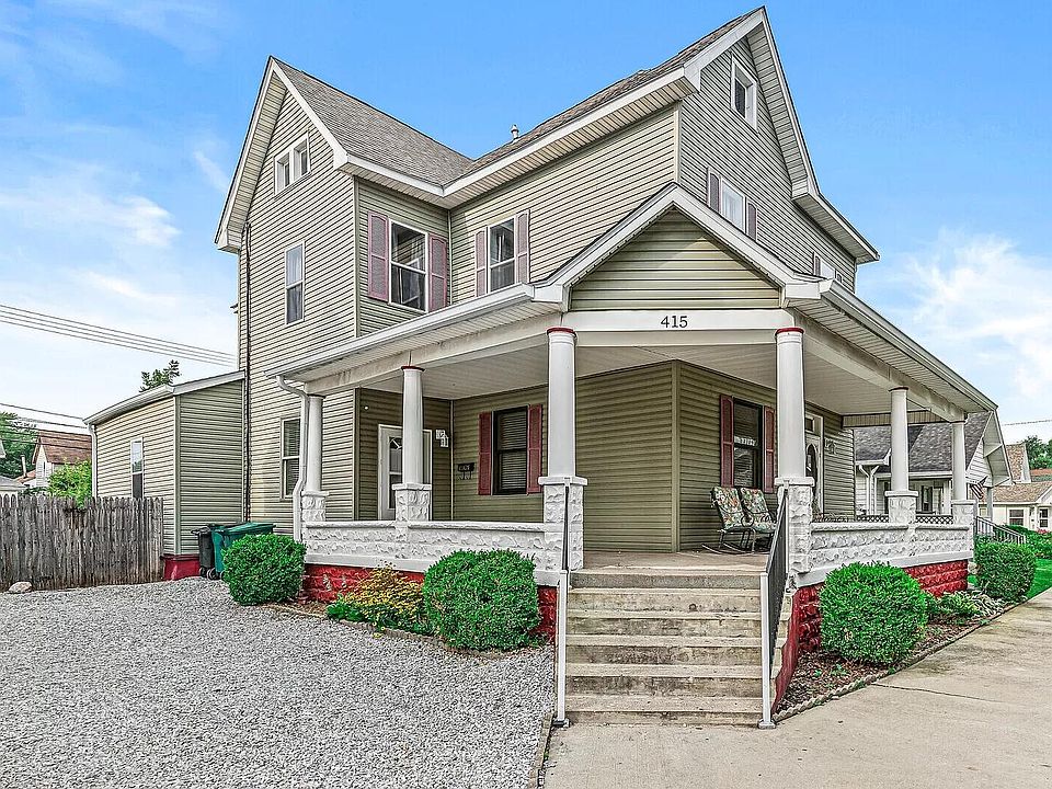 Large front porch and off street parking
