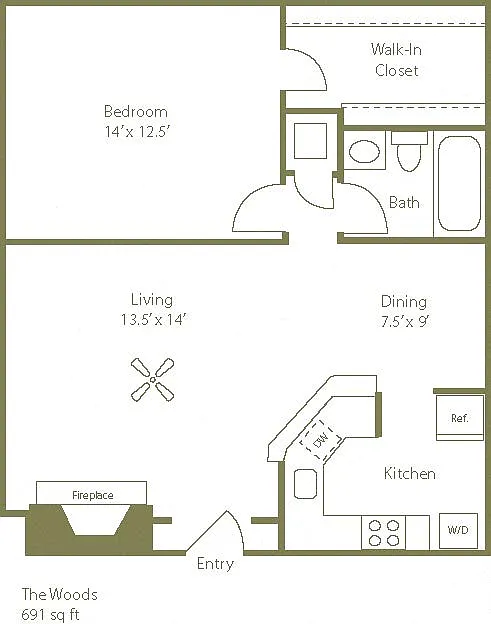 Floor plan The Woods