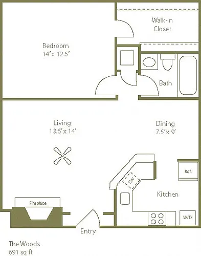 Floor plan The Woods