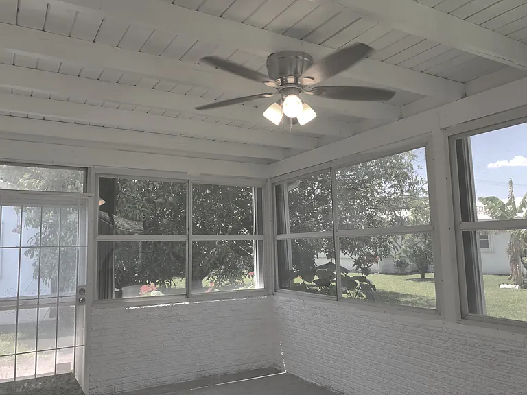 Family Room - New Electric fixture and fan
