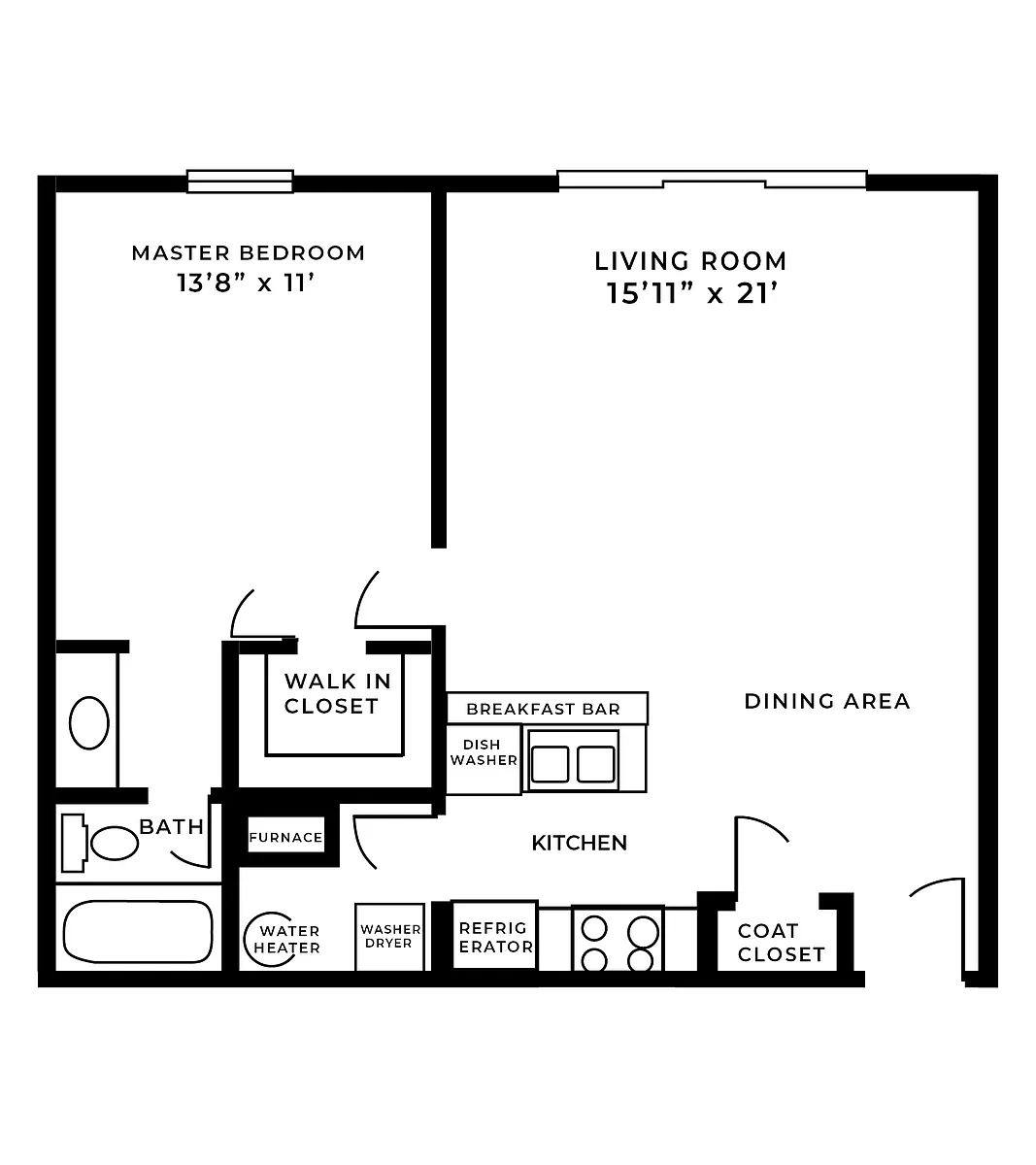 Floor plan EXPANDED 1 BEDROOM