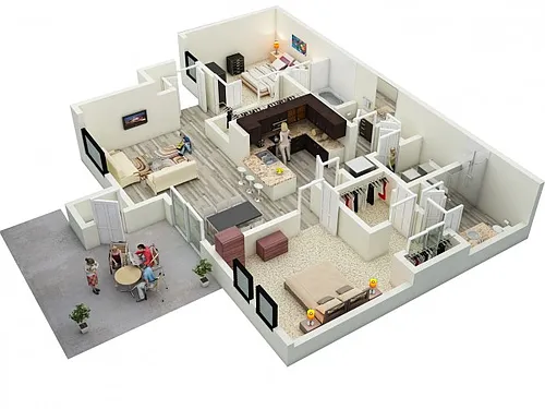 Floor plan B2 Barrier Free