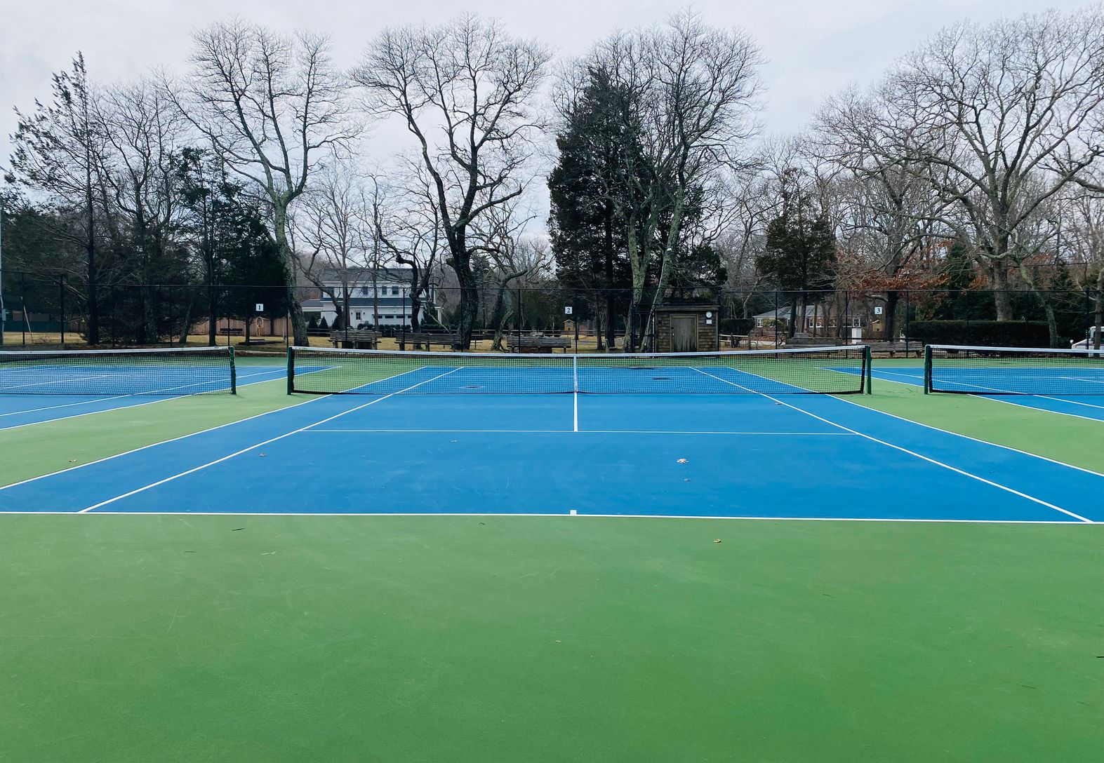  3 all weather tennis courts 