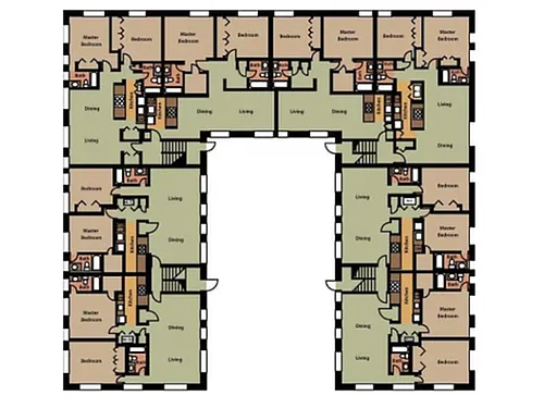 Floor plan 2 Bed / 2 Bath