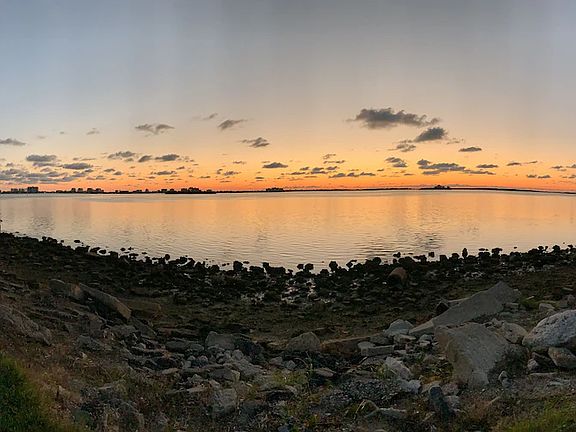 Sunset at the end of the block
