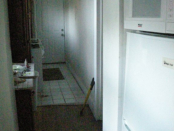 refrigerator & microwave