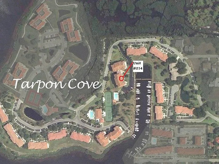 Area view of the gated water front subdivision
