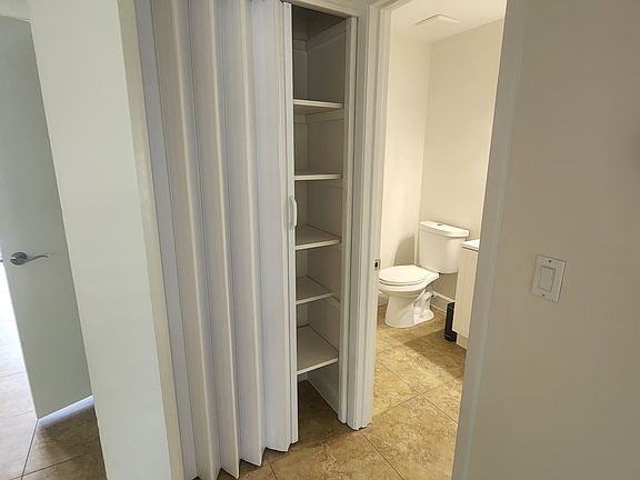 Spacious storage,
 linen closet