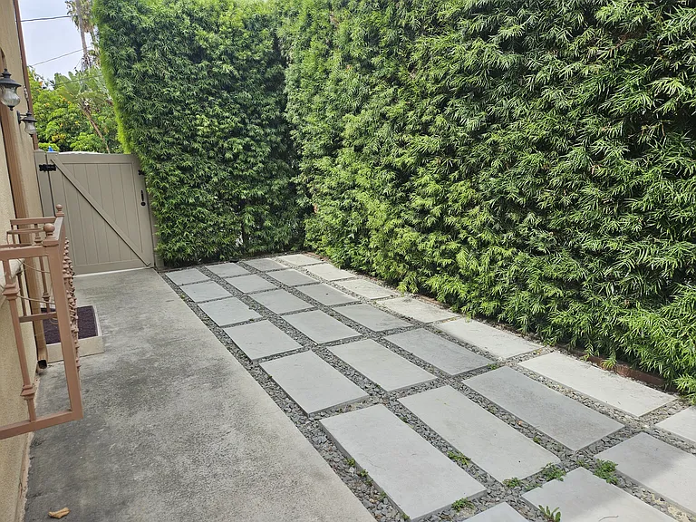View from inside patio