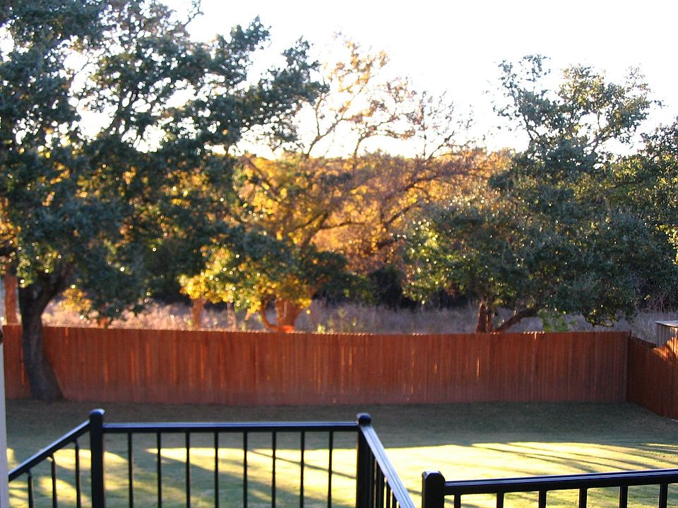 backyard and greenbelt