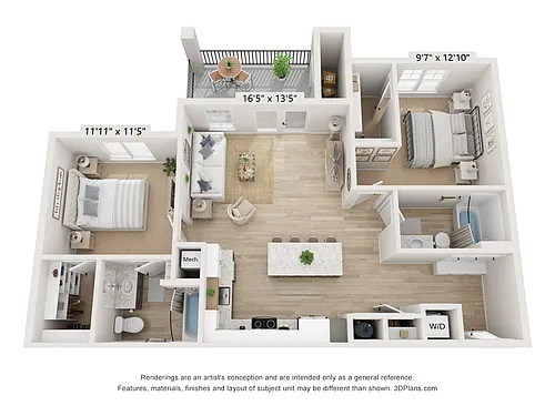 Floor plan 2X2-1