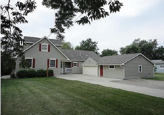 Rear of home/Garage