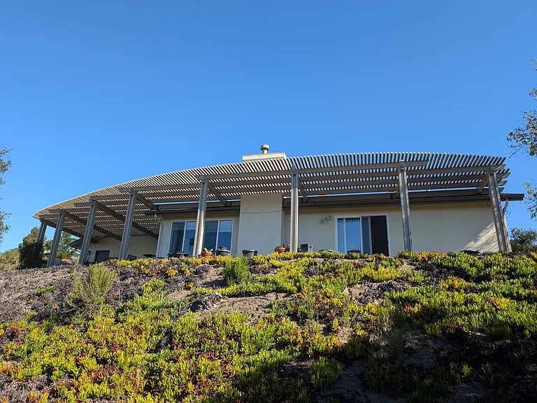 view of the back deck