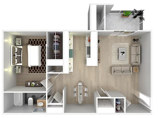 Floor plan 1X1