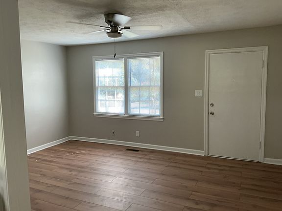 Living room with ceiling fan
