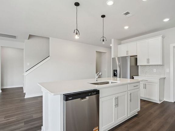 Kitchen in the Sherwood floorplan at Meritage Homes community.