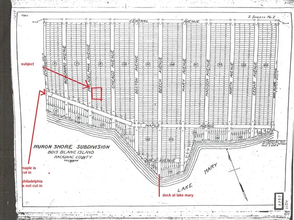 740-023-00 Philadelphia Ave, Pointe Aux Pins, MI 49775