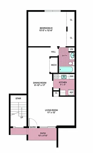 Floor plan One Bedroom
