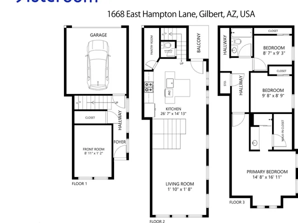 1668 E HAMPTON Lane, Gilbert, AZ 85295