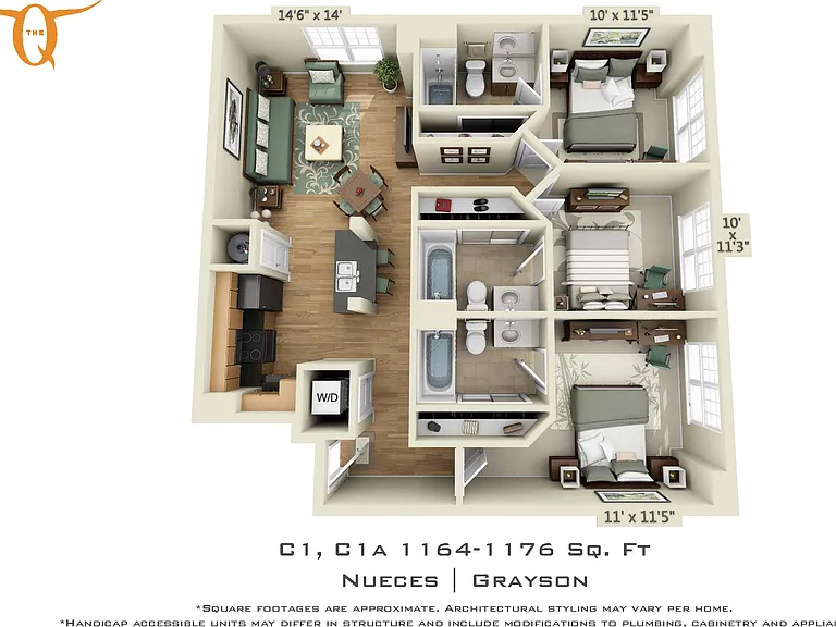 The Quarters Grayson House (Student Housing - Rent by the Bed) — Photo 86