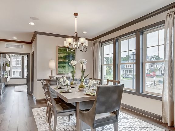 Spacious dining area