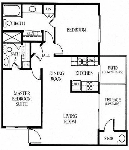 Floor plan 2B 2B