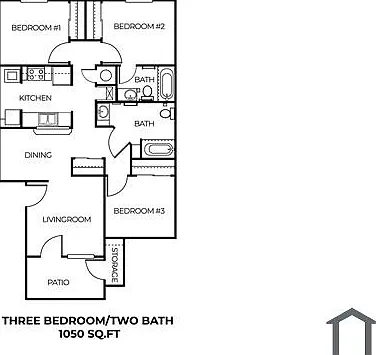2 bed, 880 sqft, $524 — Photo 4