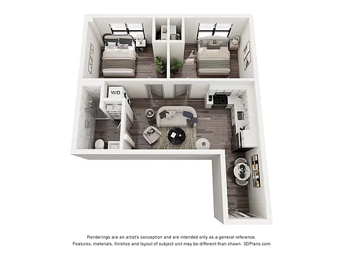 Floor plan M14 - Furnished