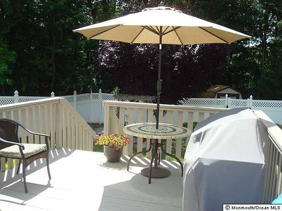 Deck with awning