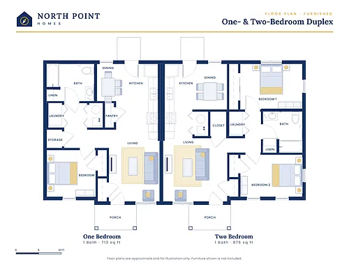 Floor plan 2 Bed - Duplex