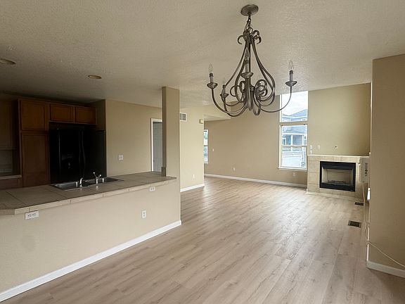 Dining Room, Living Room and Kitchen.