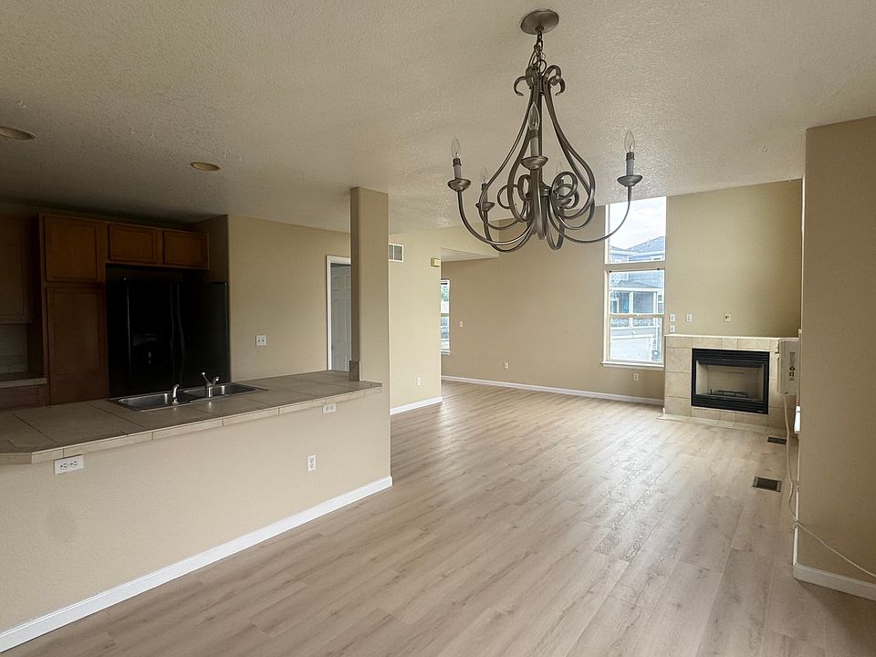 Dining Room, Living Room and Kitchen.