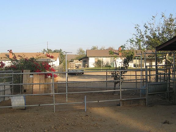 Backyard lots of room, flat lot.