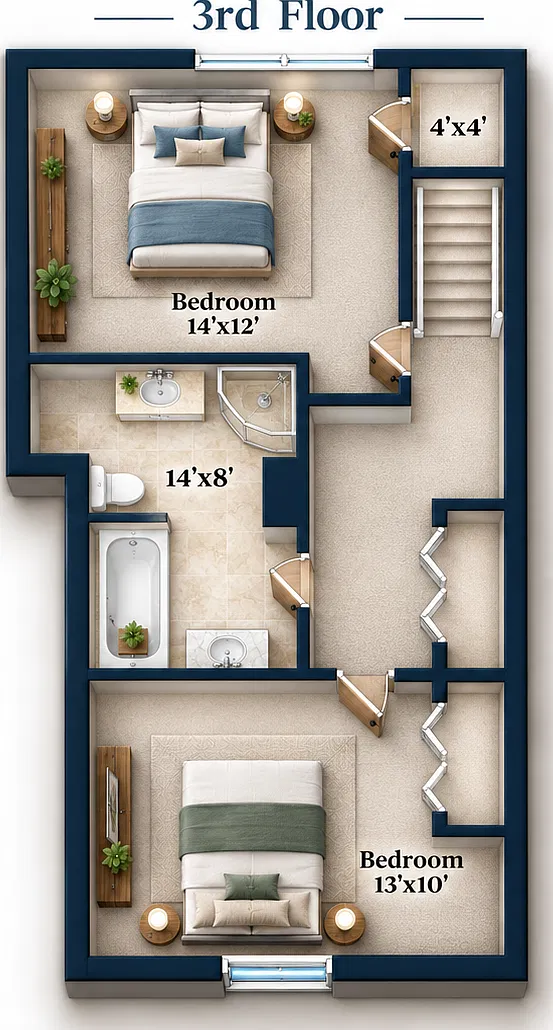 3 bed, 1.5 bath, 1300 sqft, $3,500 — Photo 2