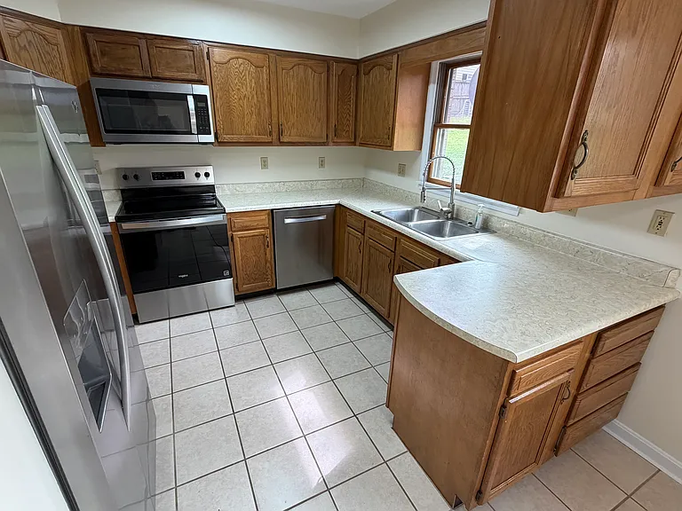 Stainless steel appliances offer style and luxury