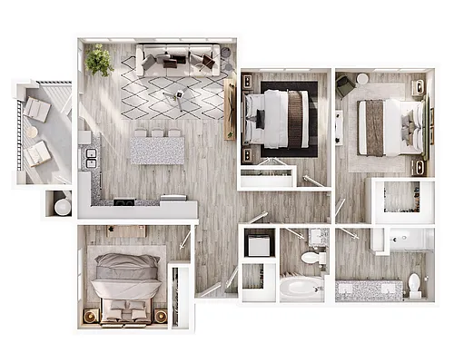 Floor plan 3 Bedroom