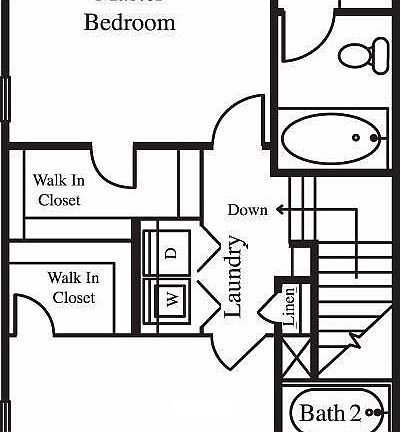 Upstairs floorplan