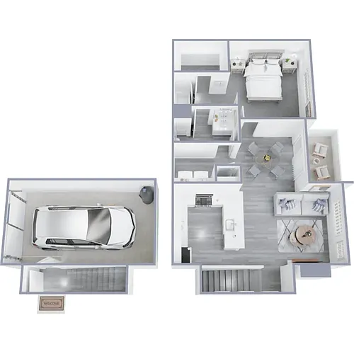 Floor plan Venetian Flat B Renovated