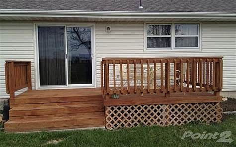 Back side of the home