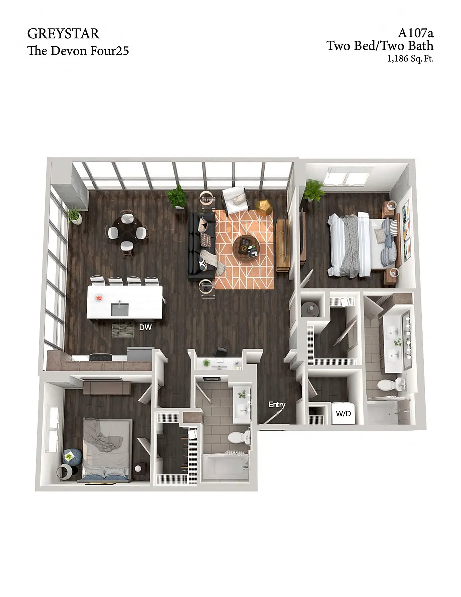 Floor plan A107A