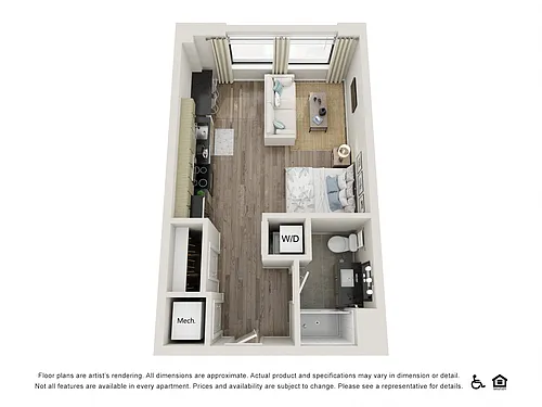 Floor plan Studio A