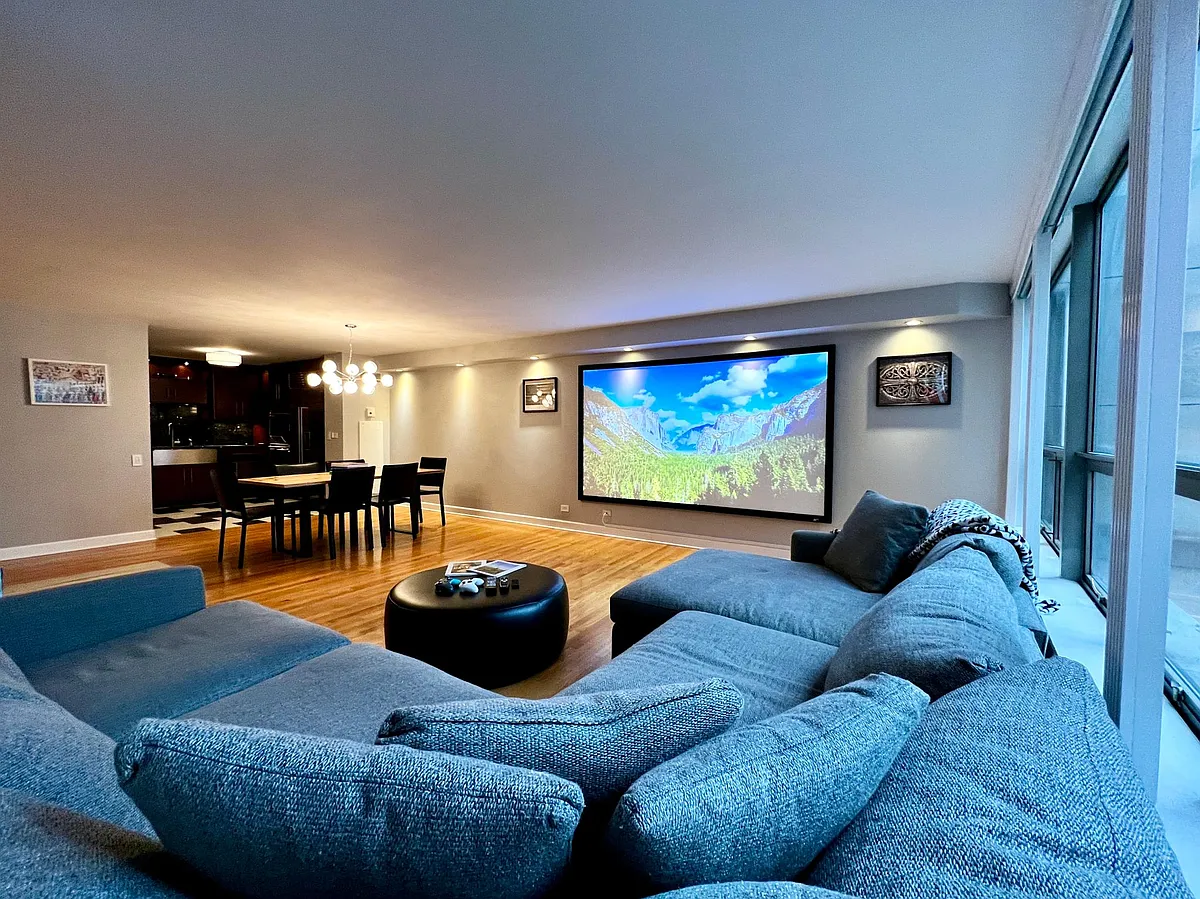 Living Room - 110 E Delaware Pl #604
