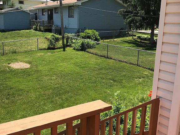 Level fenced backyard 