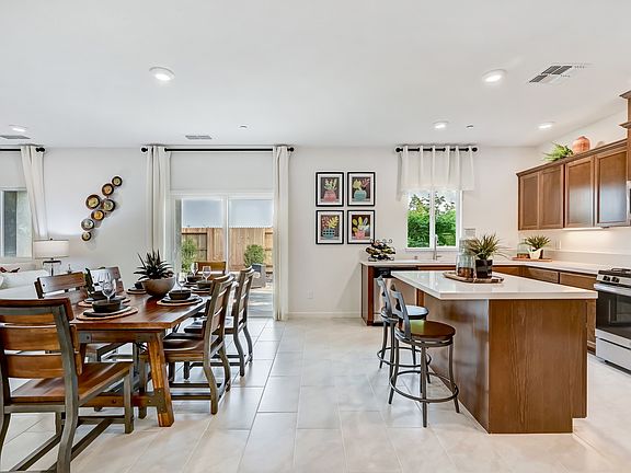 Dining area with access to patio