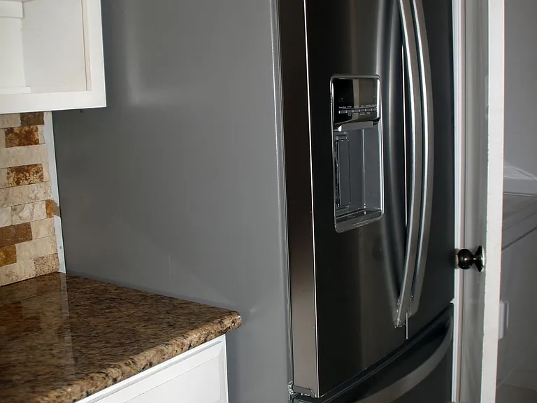 New stainless full size french door refrigerator and freezer