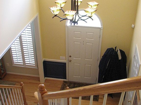 2 Story Foyer with chandelier