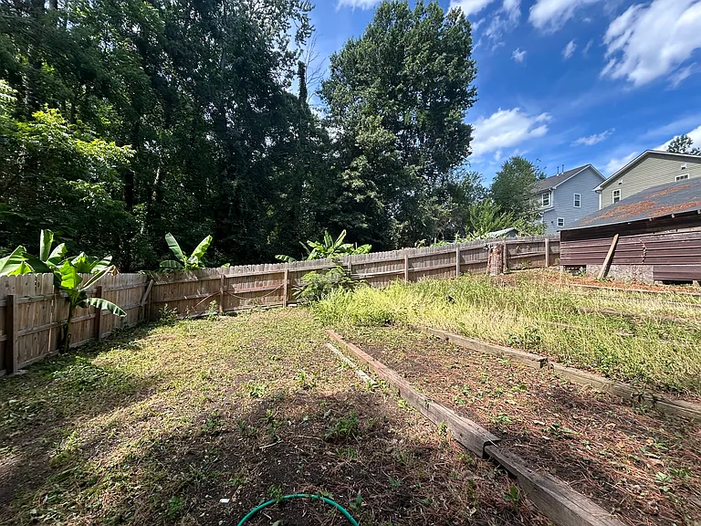 Another view of the second half of the backyard